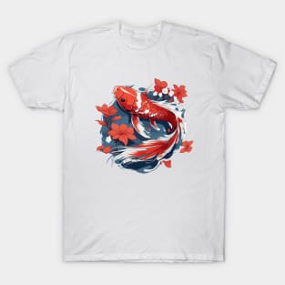 Koi Fish In A Pond T-Shirt